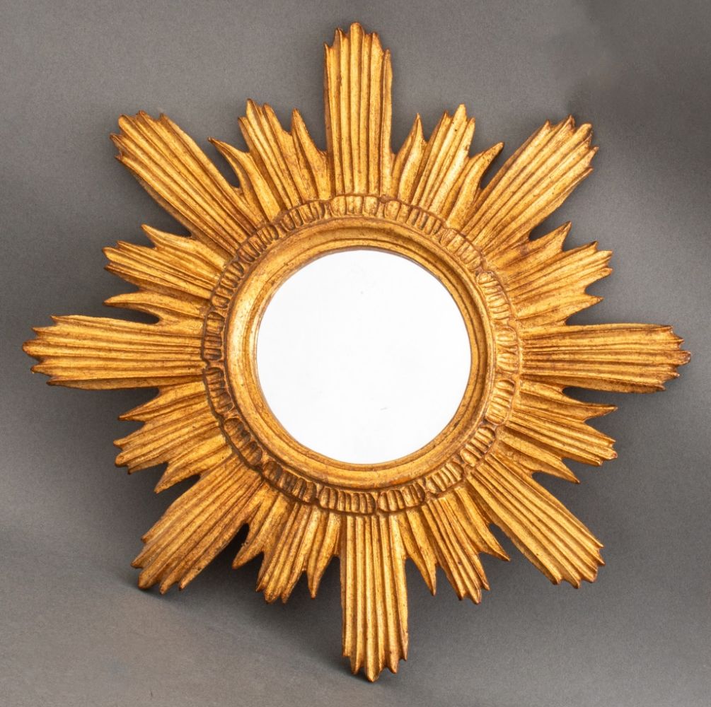 GILT WOOD STARBURST MIRROR Gilt 3b4c57