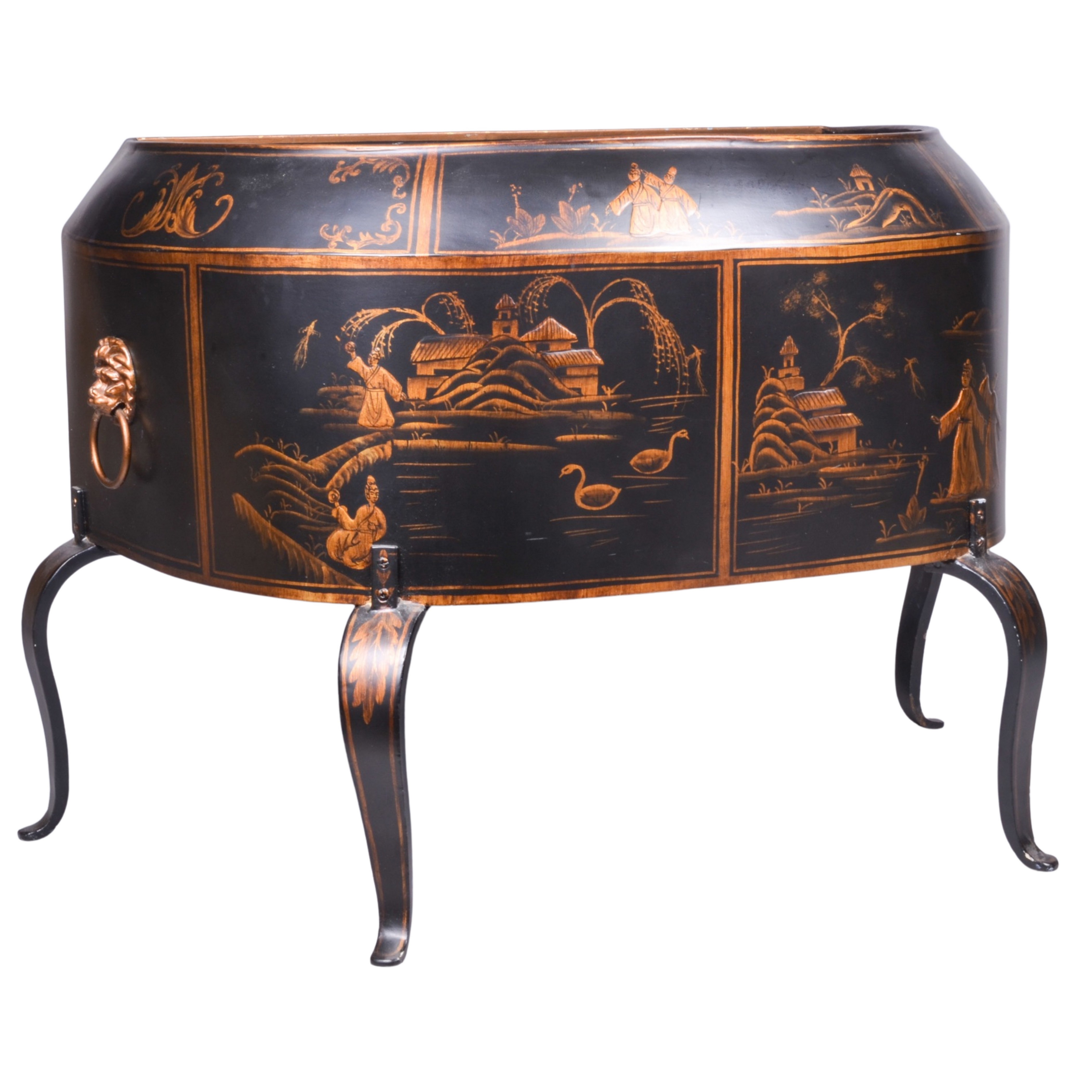 Tole painted Italian Chinoiserie