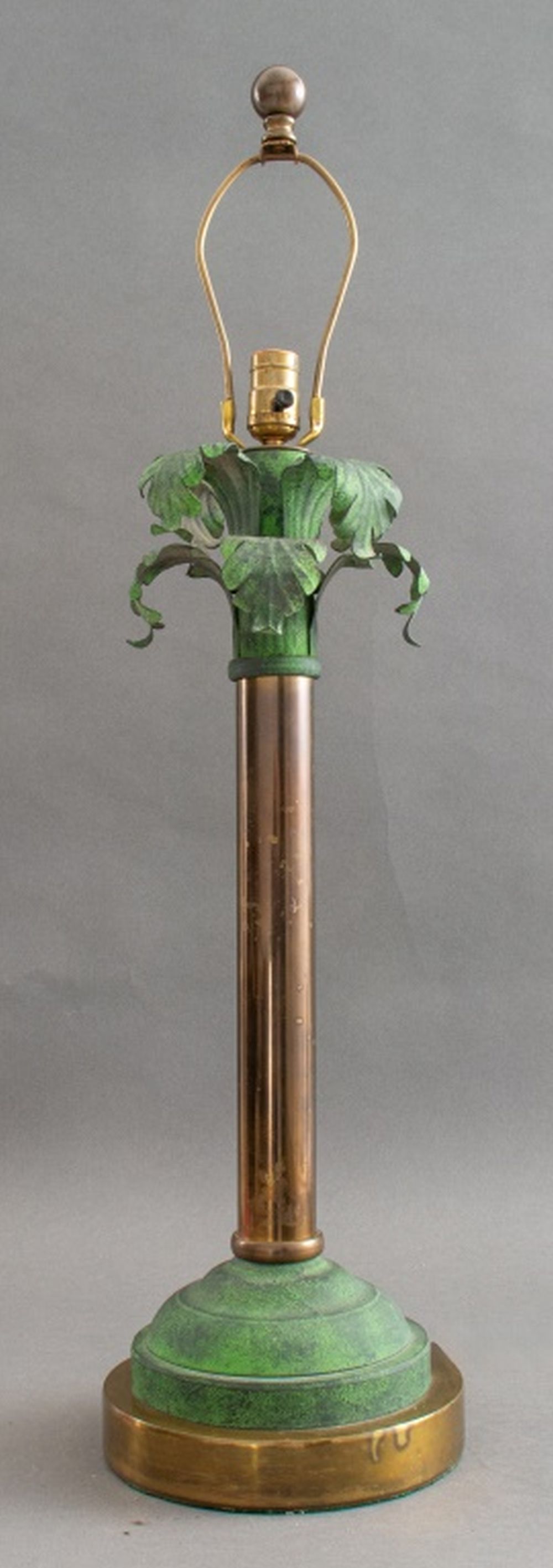 VERDIGRIS ANTIQUE BRASS PALM 3b4cc1