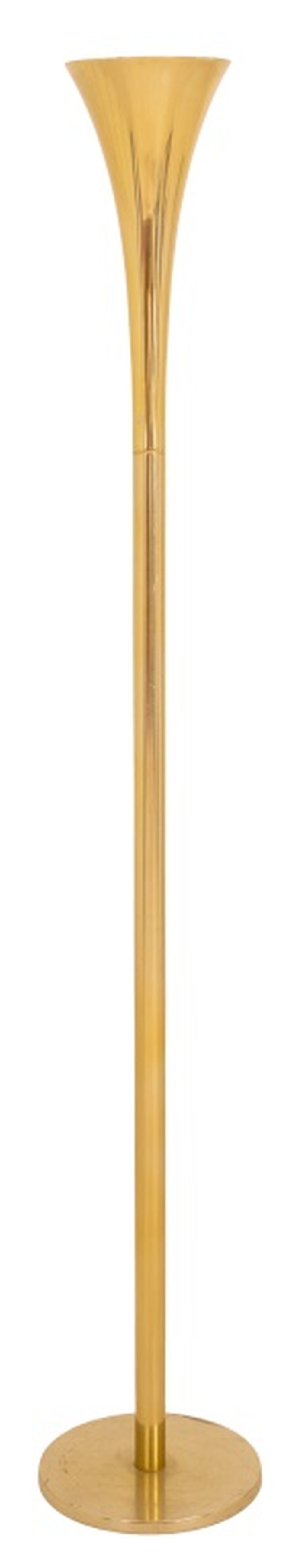 LAUREL BRASS TORCHERE FLOOR LAMP