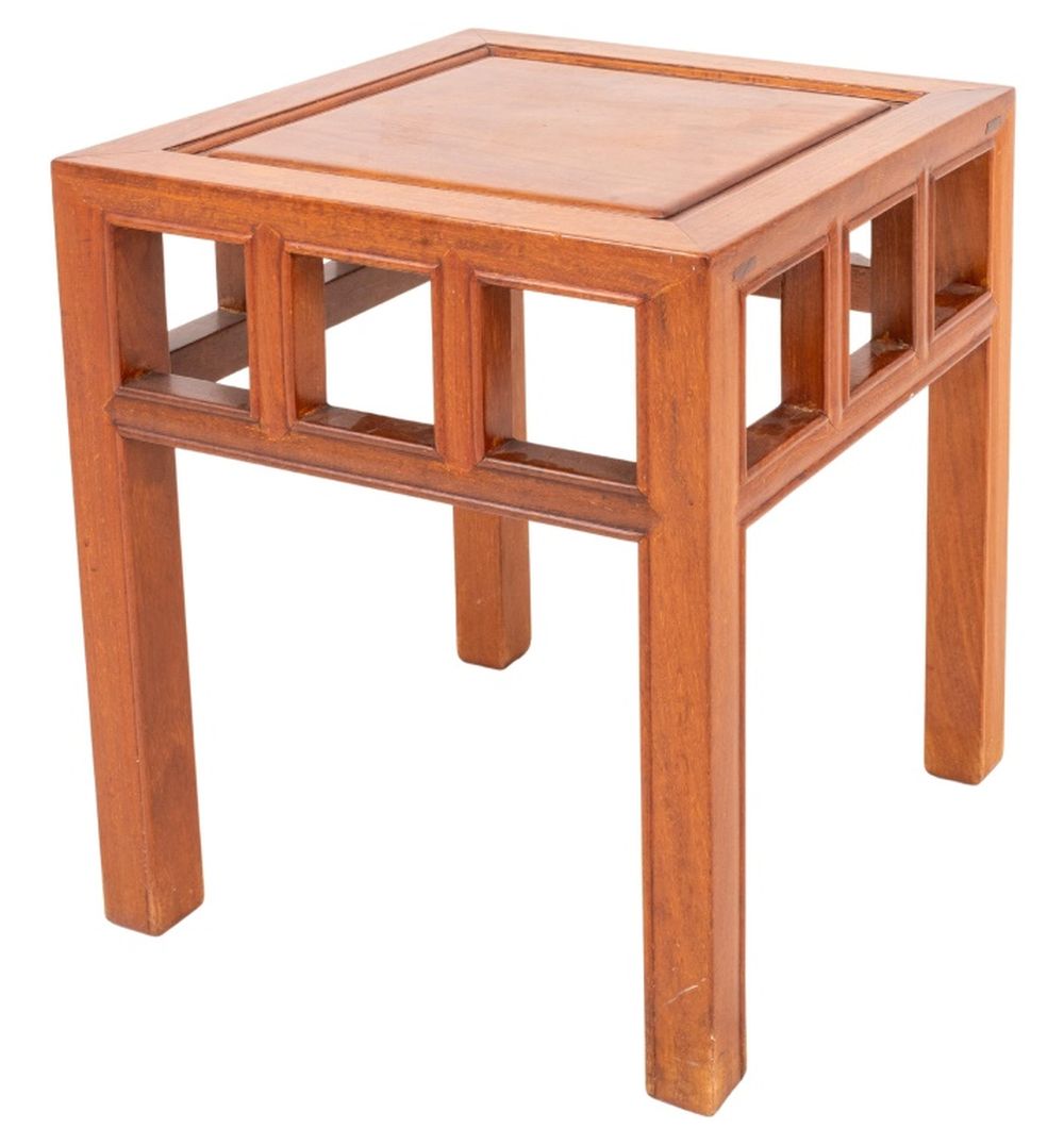 CHINESE TEAK WOOD END TABLE Chinese