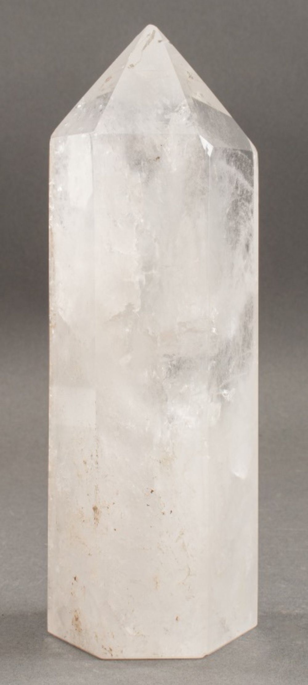 CLEAR QUARTZ ROCK CRYSTAL OBELISK Clear