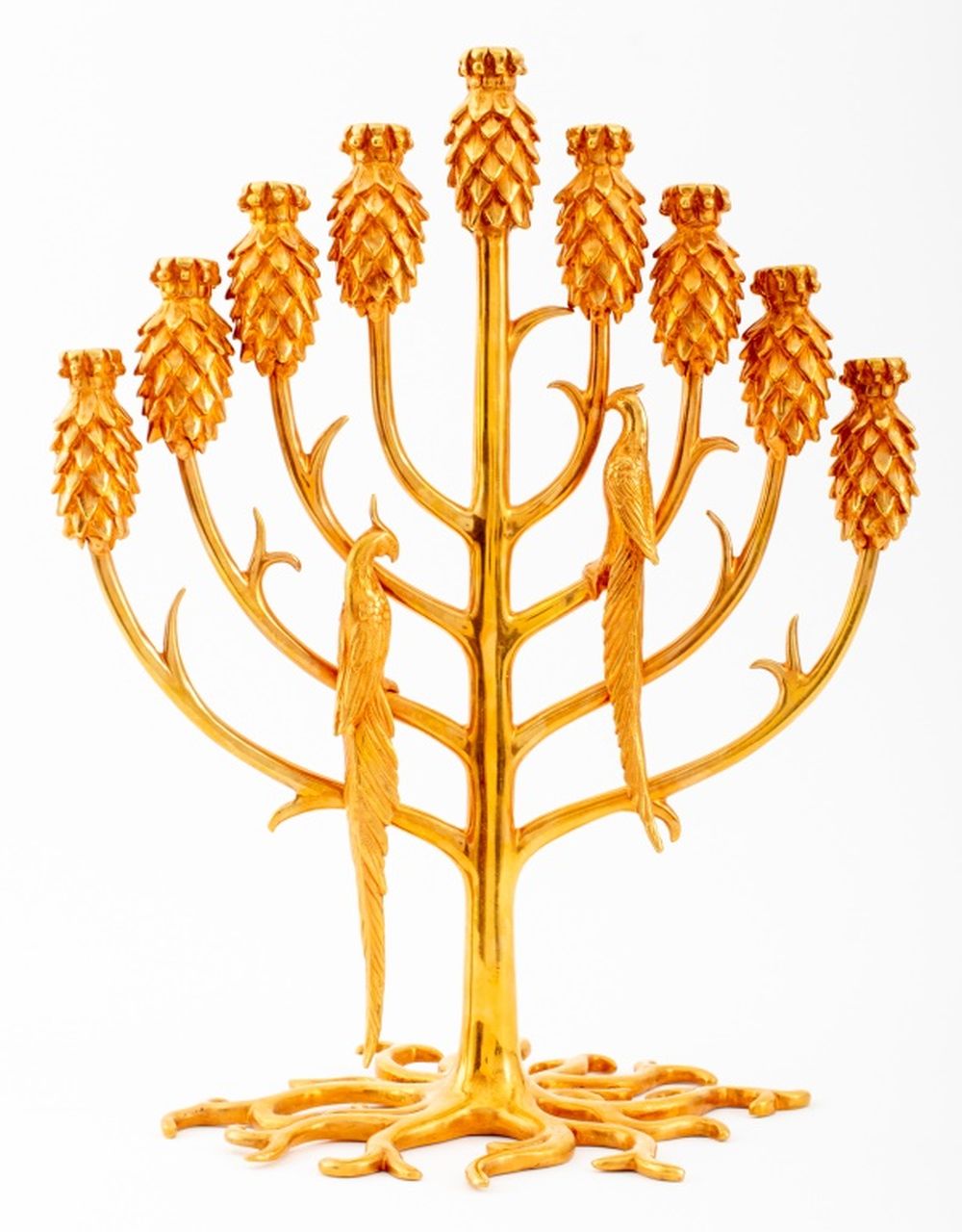 ERTE TREE OF LIFE GILT BRONZE 3b4d8d