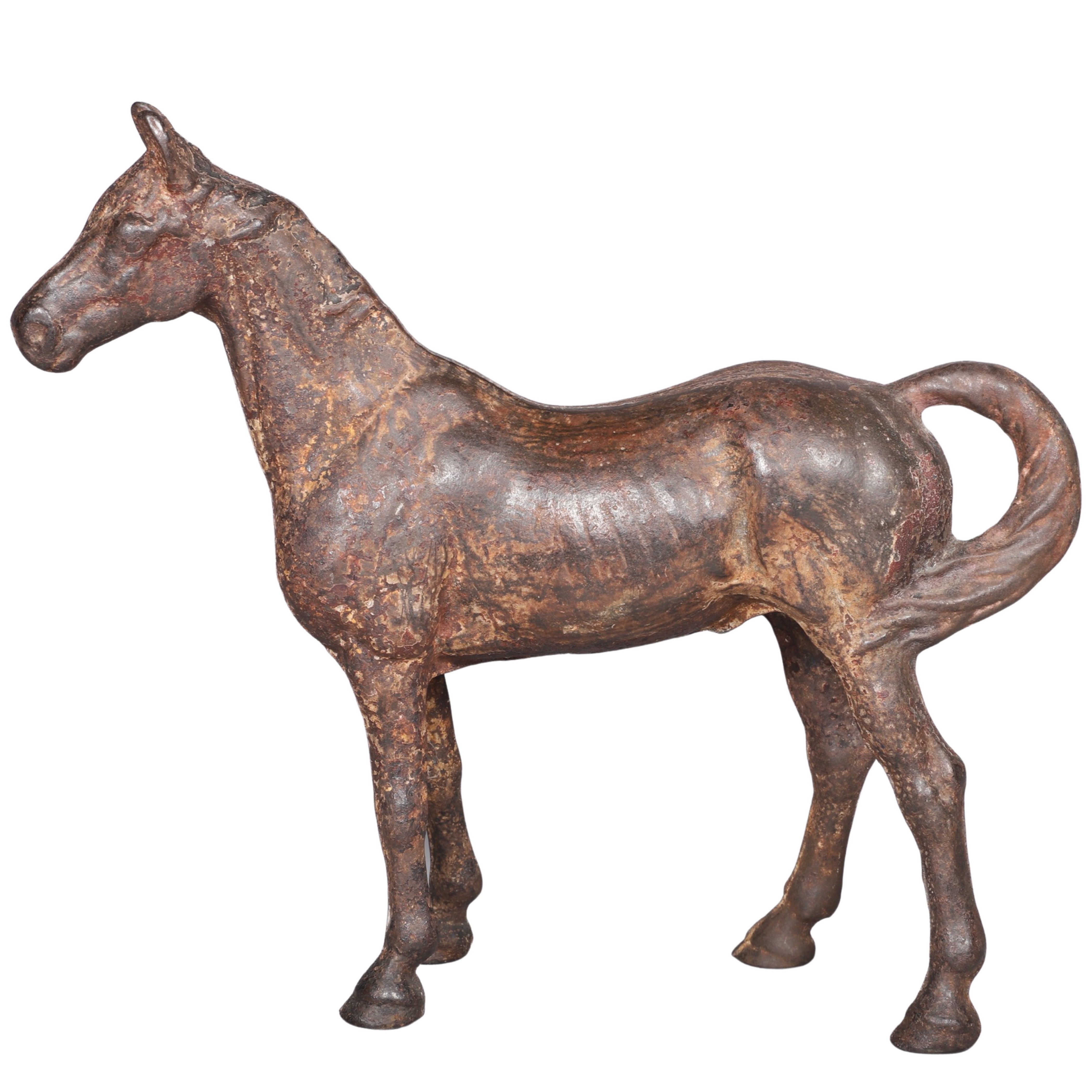Cast iron horse form doorstop,
