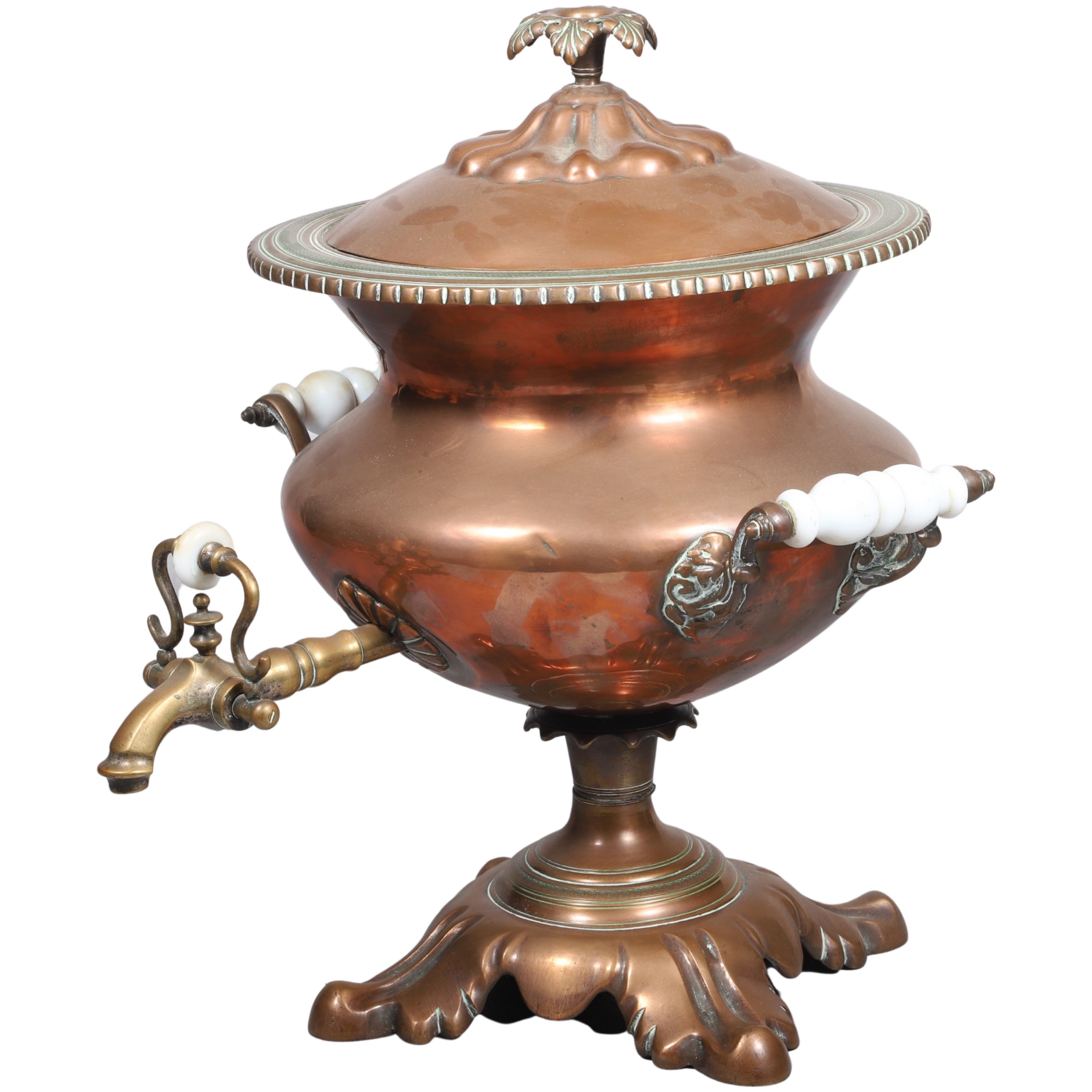 Copper & brass samovar hot water