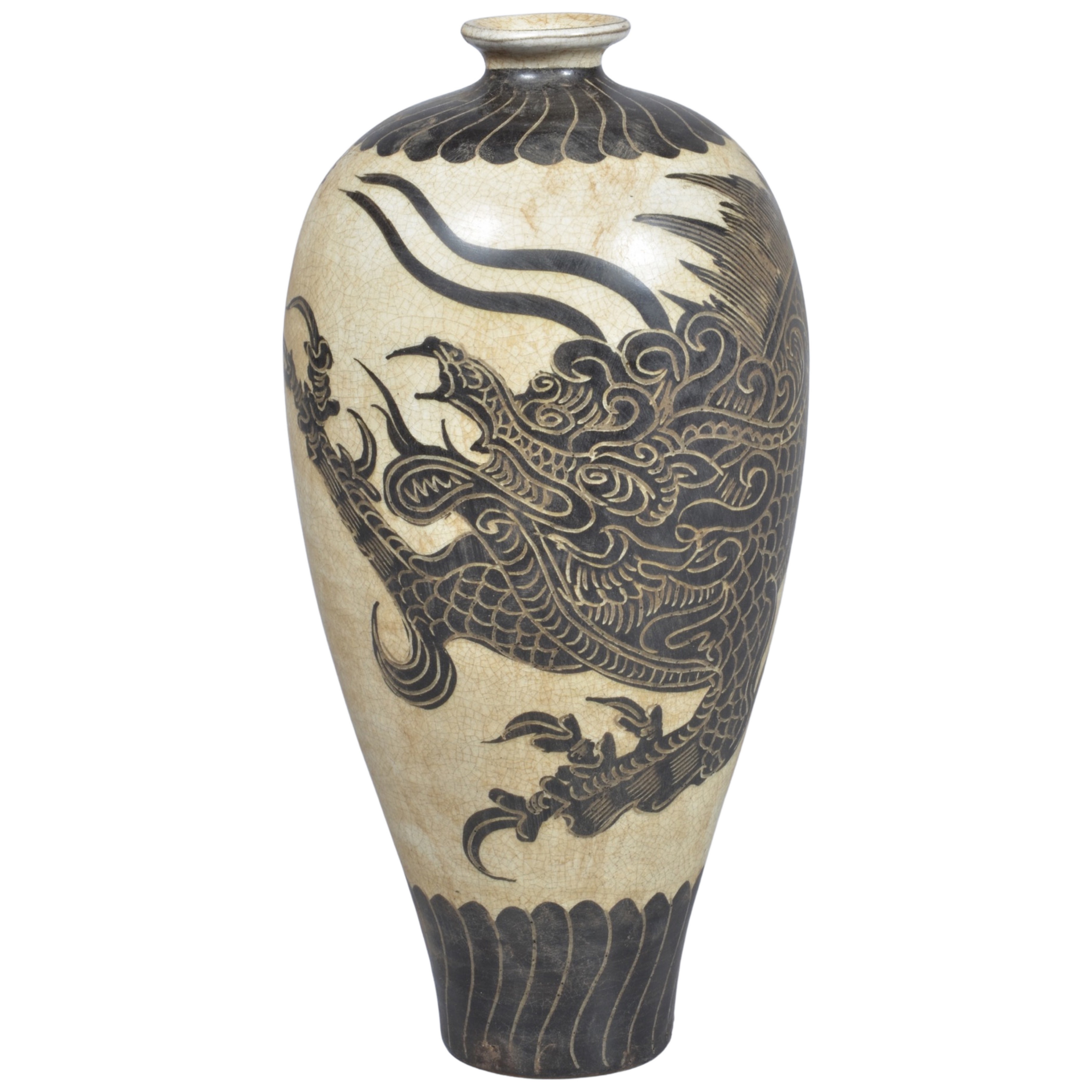 Chinese Chizou style pottery meiping 3b4f52