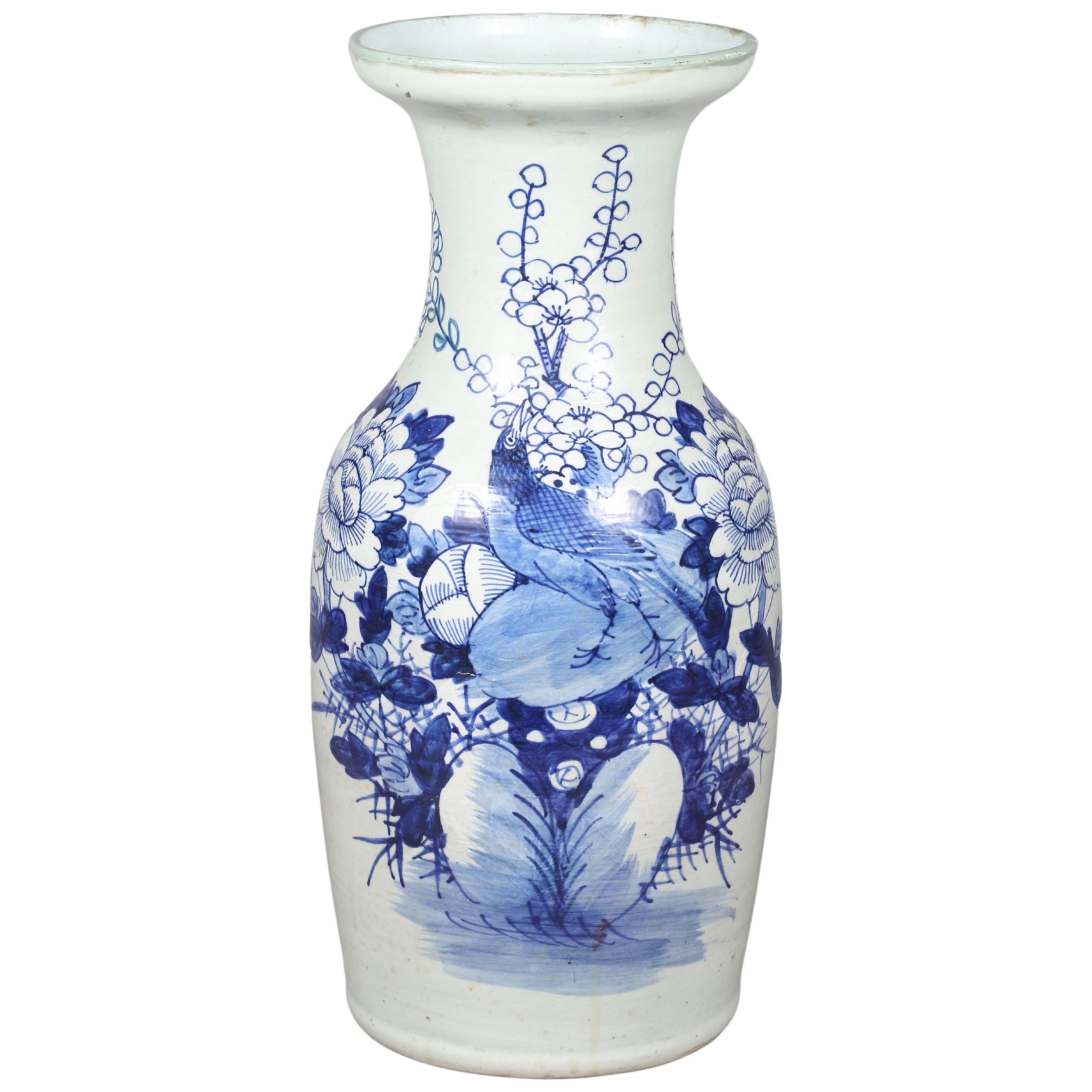 Chinese celadon porcelain vase, blue