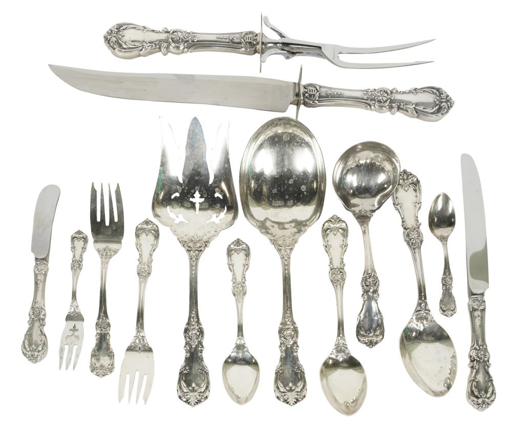 REED AND BARTON STERLING FLATWARE SERVICEReed