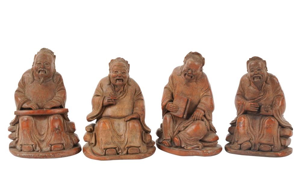 GROUP OF CHINESE CARVED BAMBOO 3b509f