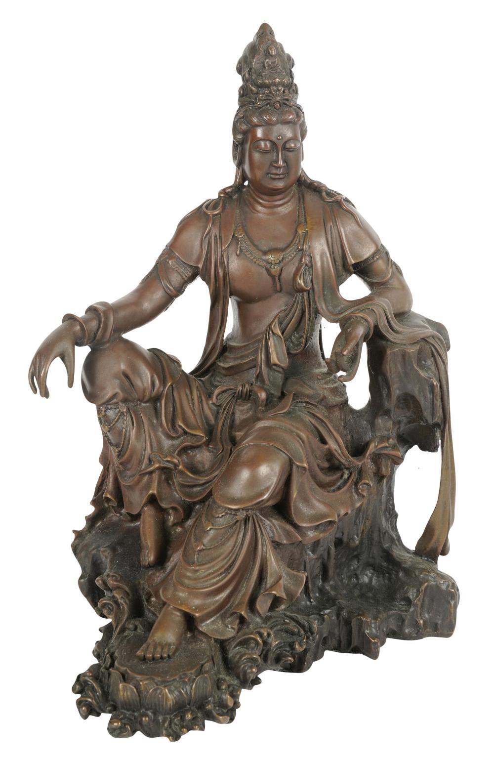 BRONZE FIGURE OF BUDDHABronze Figure 3b5153