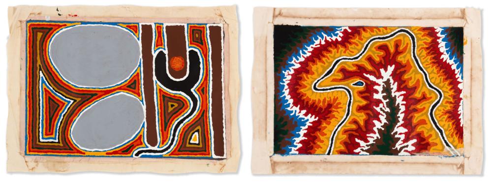 TWO ABORIGINAL PAINTINGS FROM BALGOthe