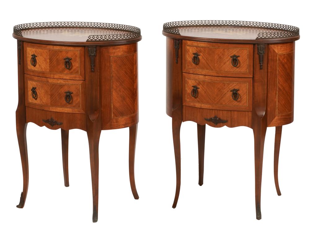 PAIR OF LOUIS XV STYLE PARQUETRY 3b5249