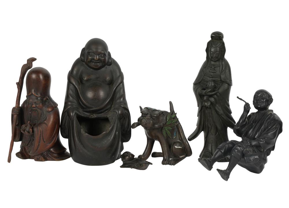 GROUP OF ASIAN BRONZE FIGURESGroup 3b52bb