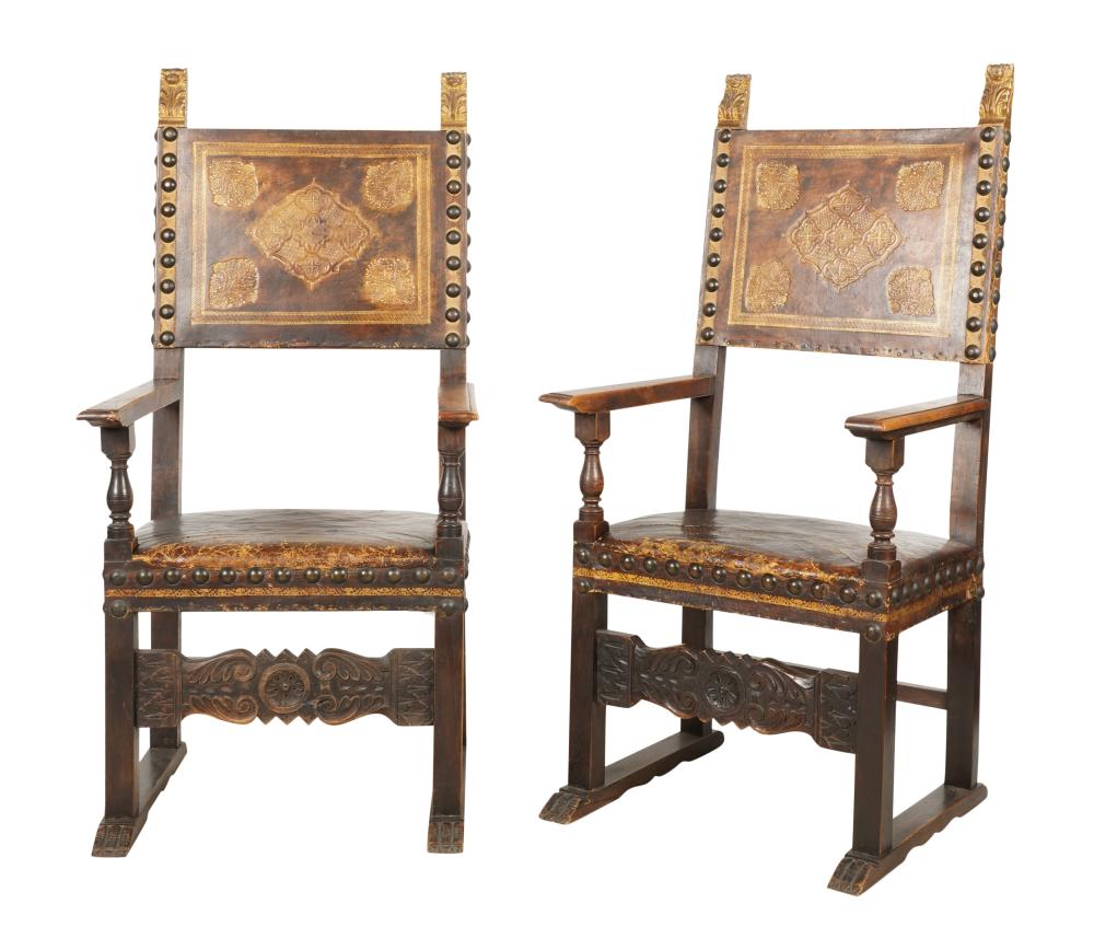 PAIR OF SPANISH BAROQUE STYLE WALNUT 3b5352