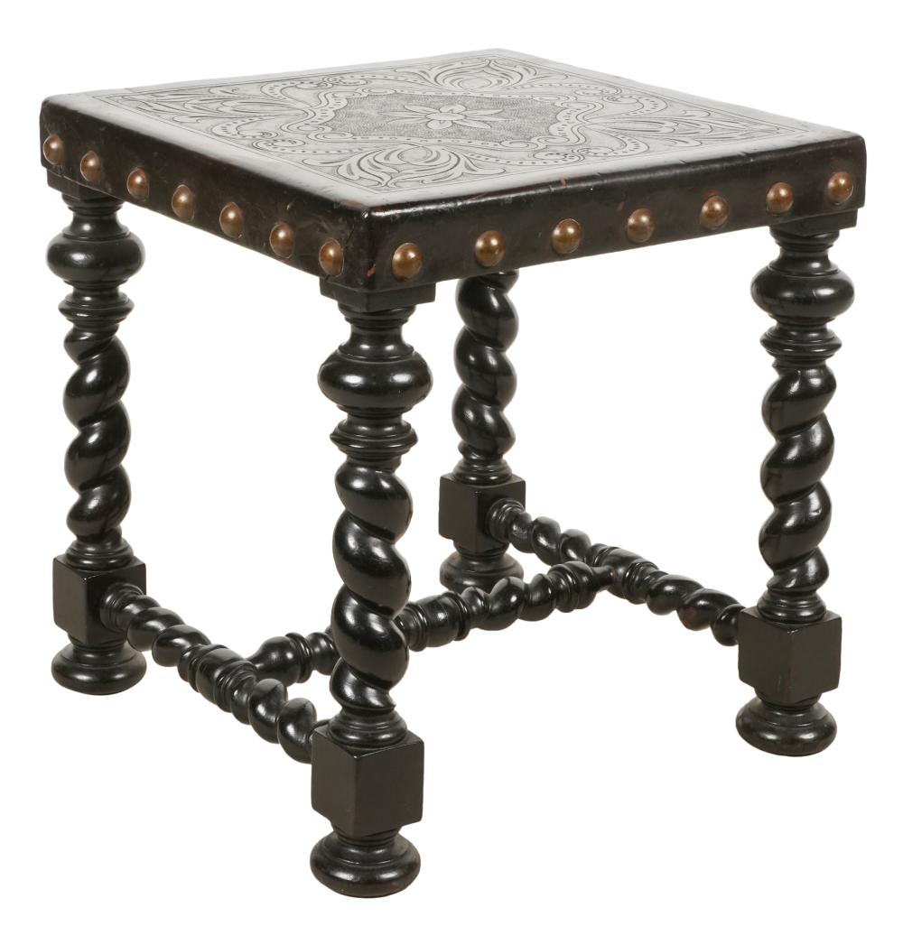 PORTUGUESE BAROQUE-STYLE EBONIZED