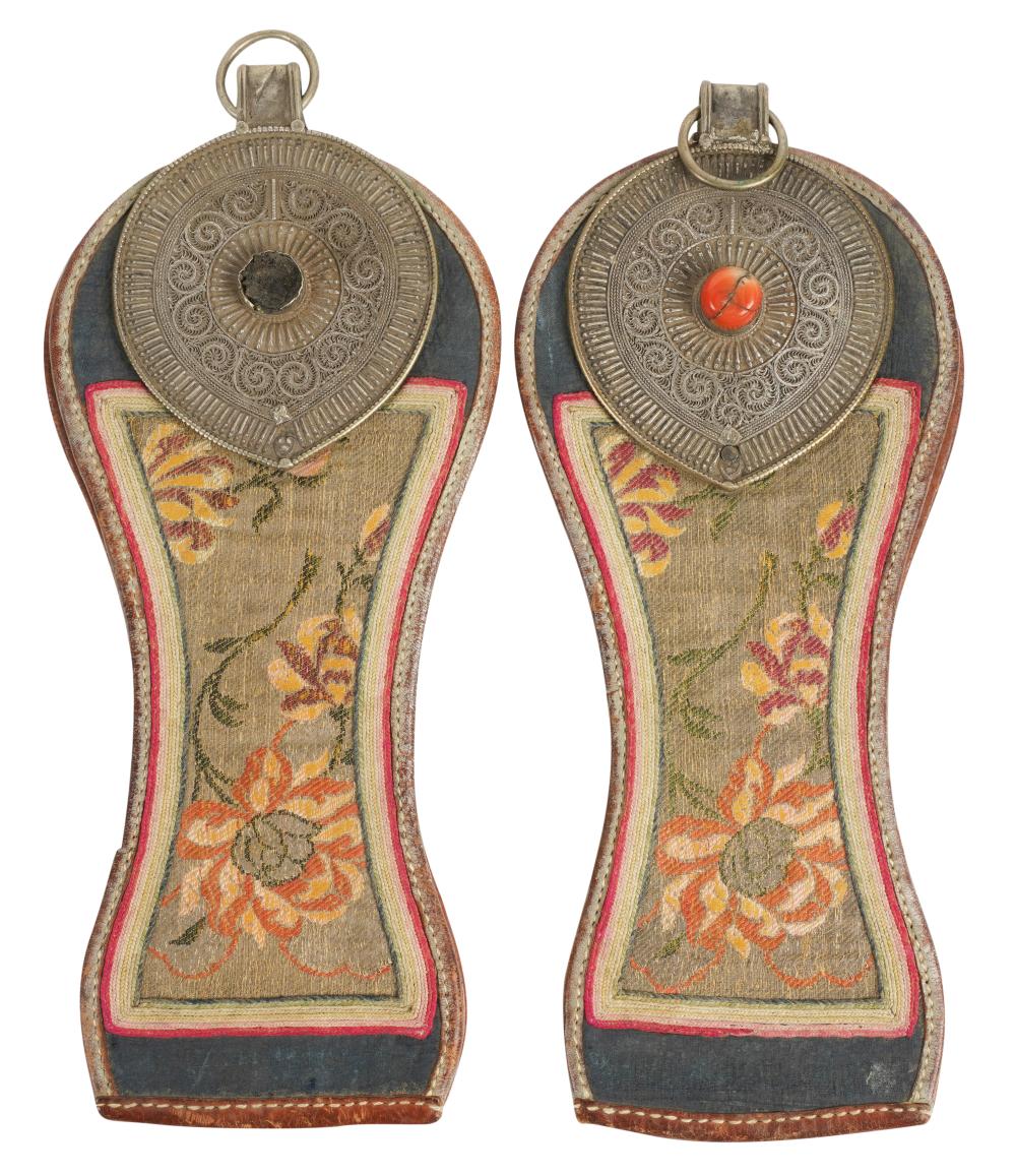 PAIR OF MONGOLIAN SADDLE STRAPPINGSPair