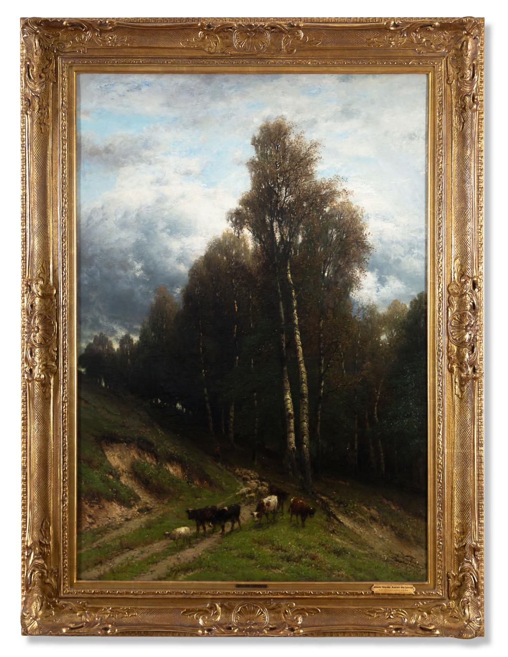 JOZEF VAN LUPPEN 1834 1891 LANDSCAPE 3b5421