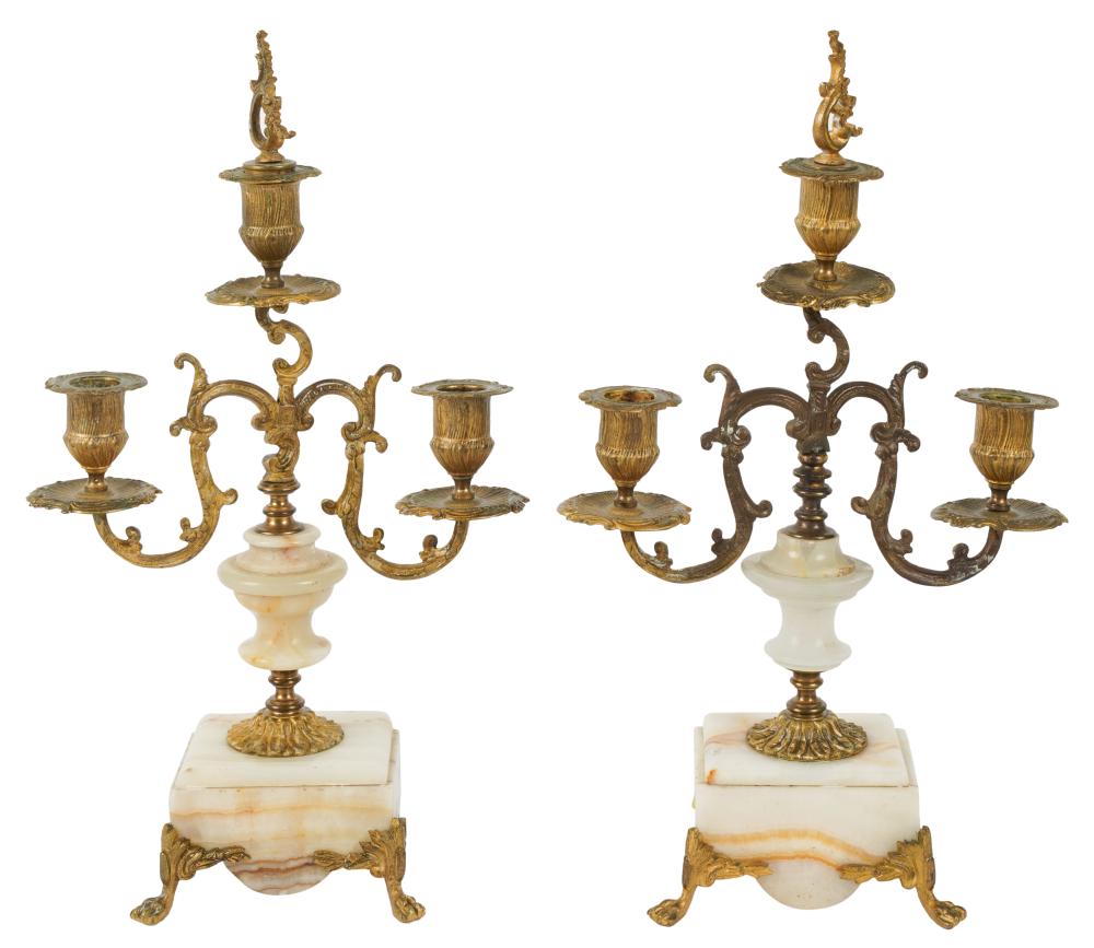 PAIR OF ROCOCO STYLE GILT METAL 3b5469