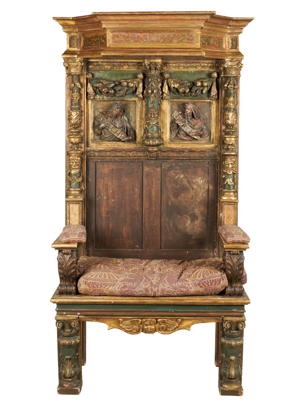 VENETIAN CARVED WOOD CHAIRVenetian 3b5553