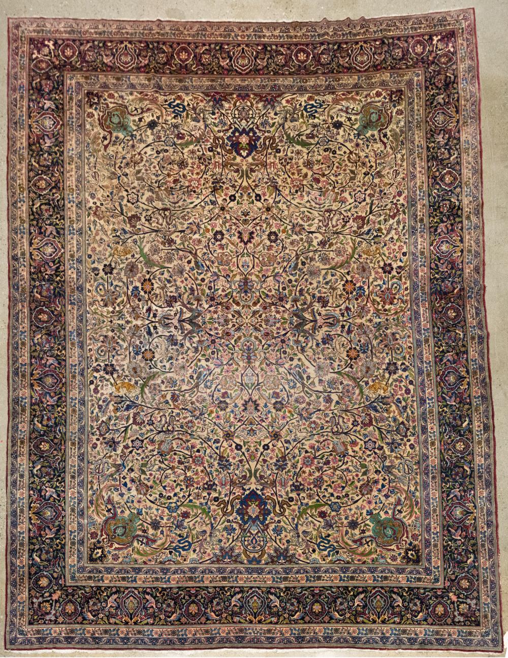 PERSIAN RUGPersian Rug,  wool on