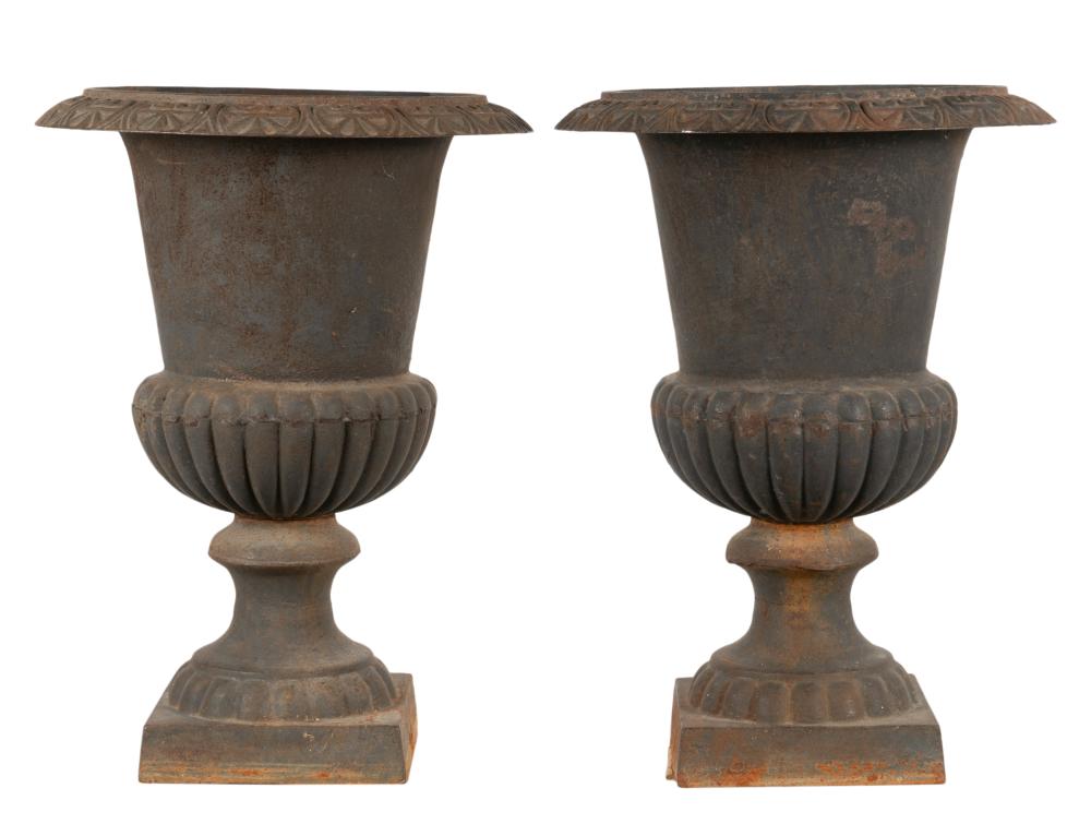 PAIR OF NEOCLASSICAL STYLE IRON 3b5646