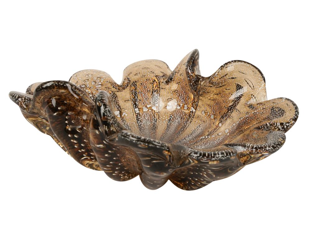 MURANO GLASS SHELL FORM BOWLMurano 3b5683