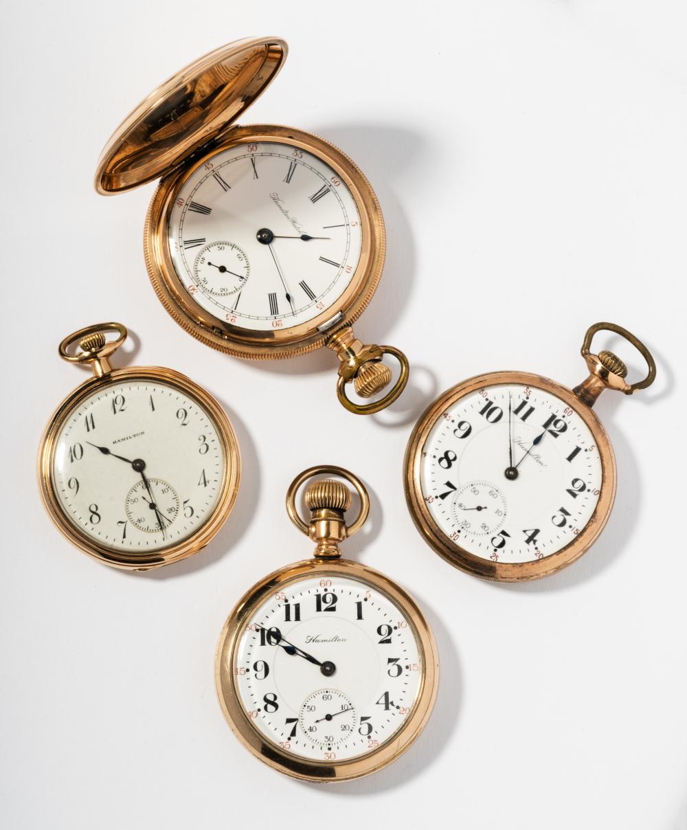 GROUP OF FOUR POCKET WATCHESGroup 3b570f