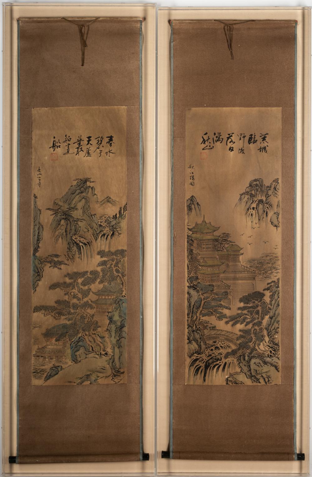 PAIR OF JAPANESE SCROLLSPair of