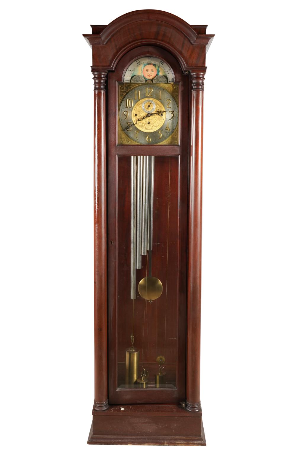 AMERICAN MAHOGANY GRANDFATHER CLOCKAmerican 3b5785