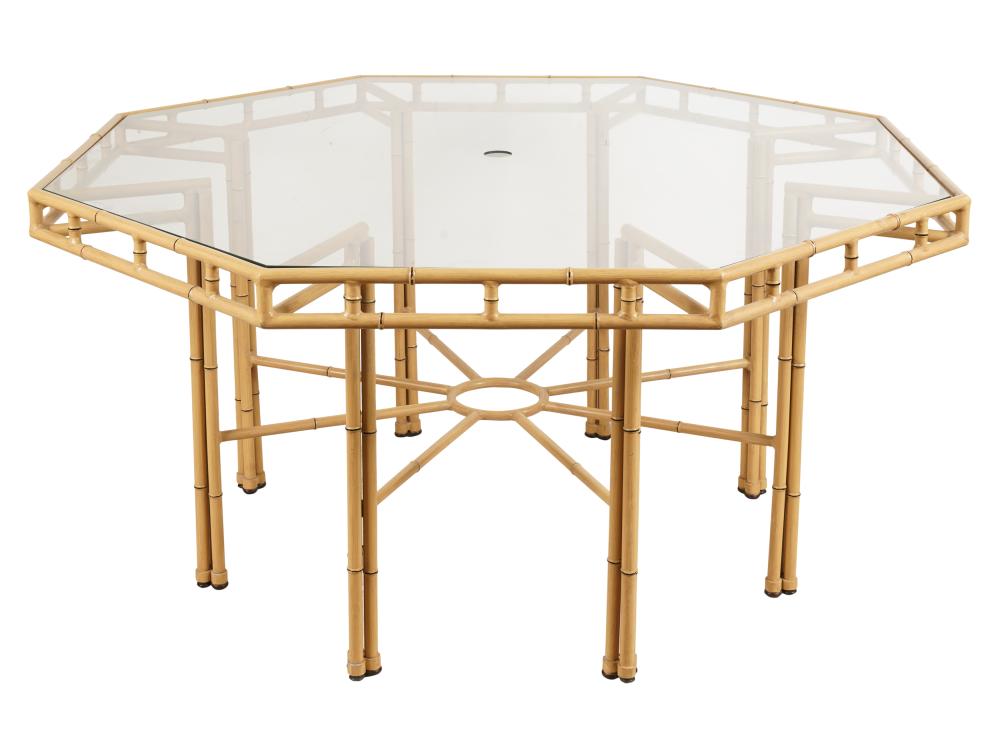 FAUX BAMBOO PATIO DINING SETFaux