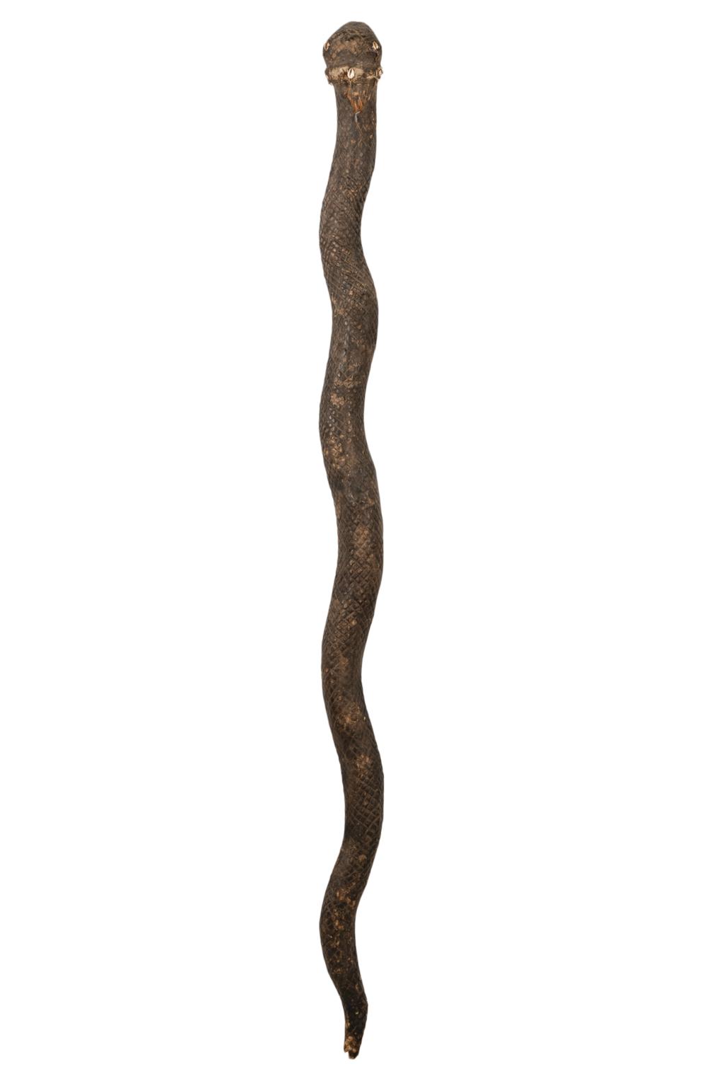 AFRICAN CARVED WOOD SNAKEAfrican