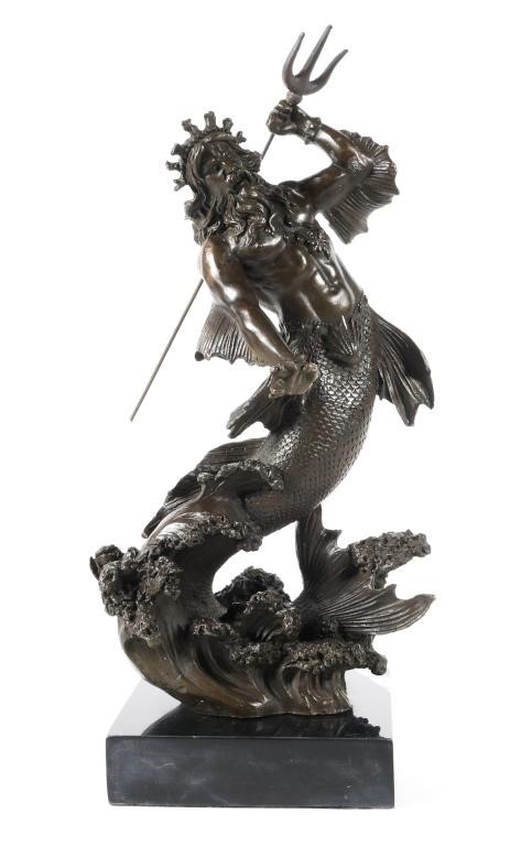 BRONZE SCULPTURE OF POSEIDONBronze 3b586f