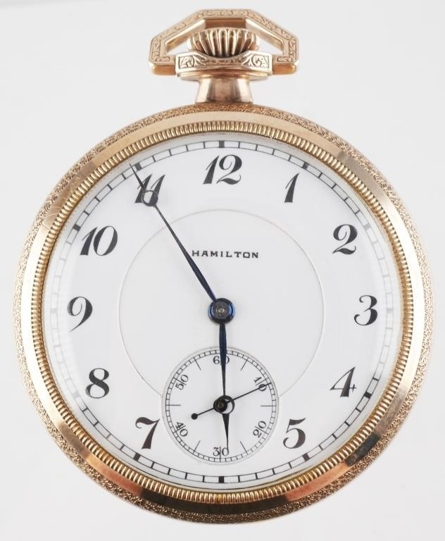 HAMILTON POCKET WATCH, 17 JEWEL2"