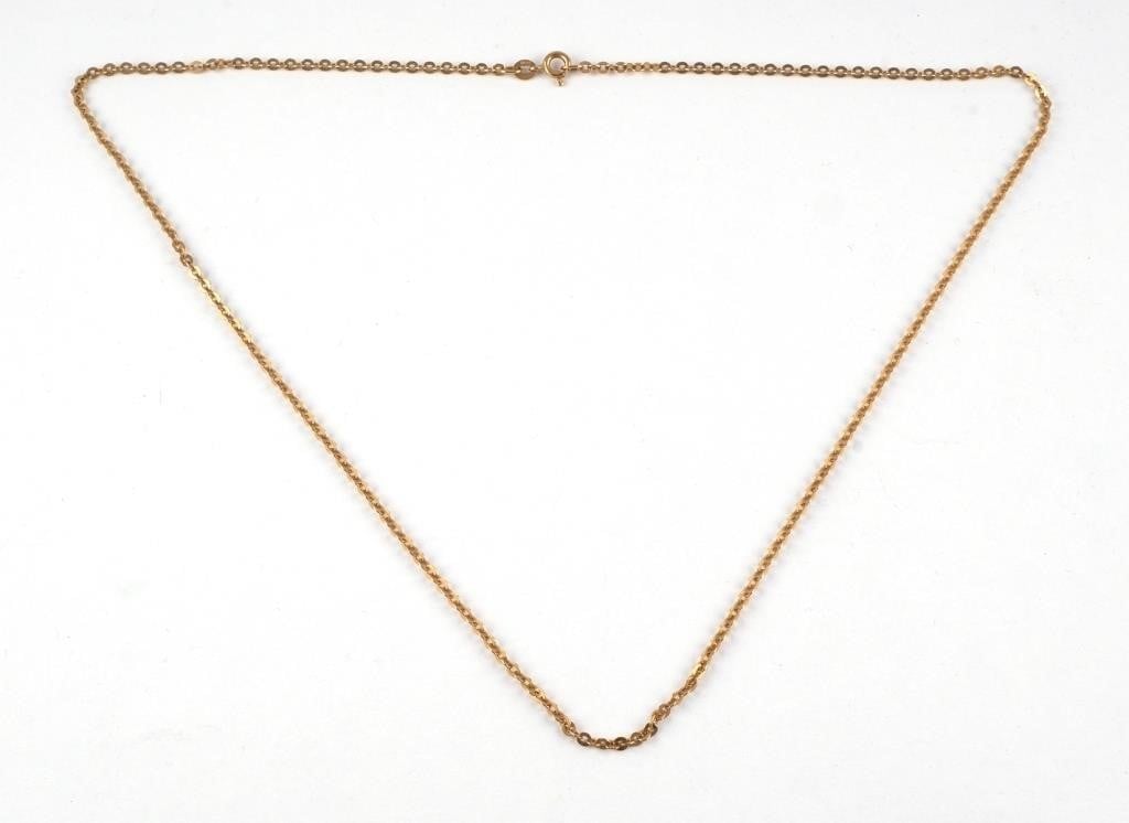 VINTAGE 18K GOLD CABLE CHAINGold 3b589b