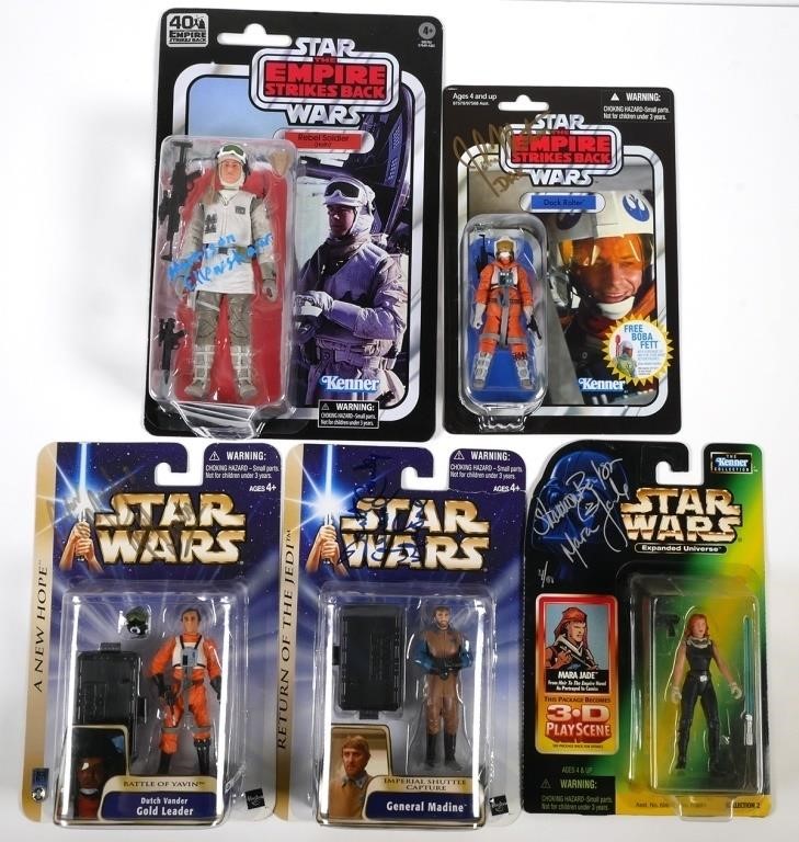  5 SIGNED STAR WARS ACTION FIGURESMara 3b58d9