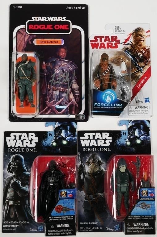  4 SIGNED STAR WARS ACTION FIGURESAdmiral 3b58d2