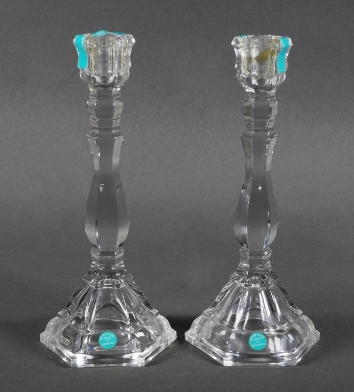 TIFFANY & CO CRYSTAL CANDLESTICKSTiffany