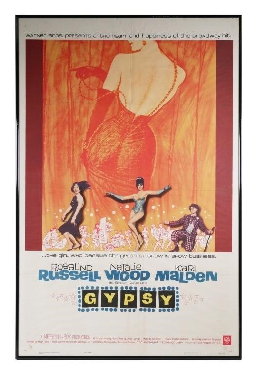 NATALIE WOOD GYPSY MOVIE POSTER1962