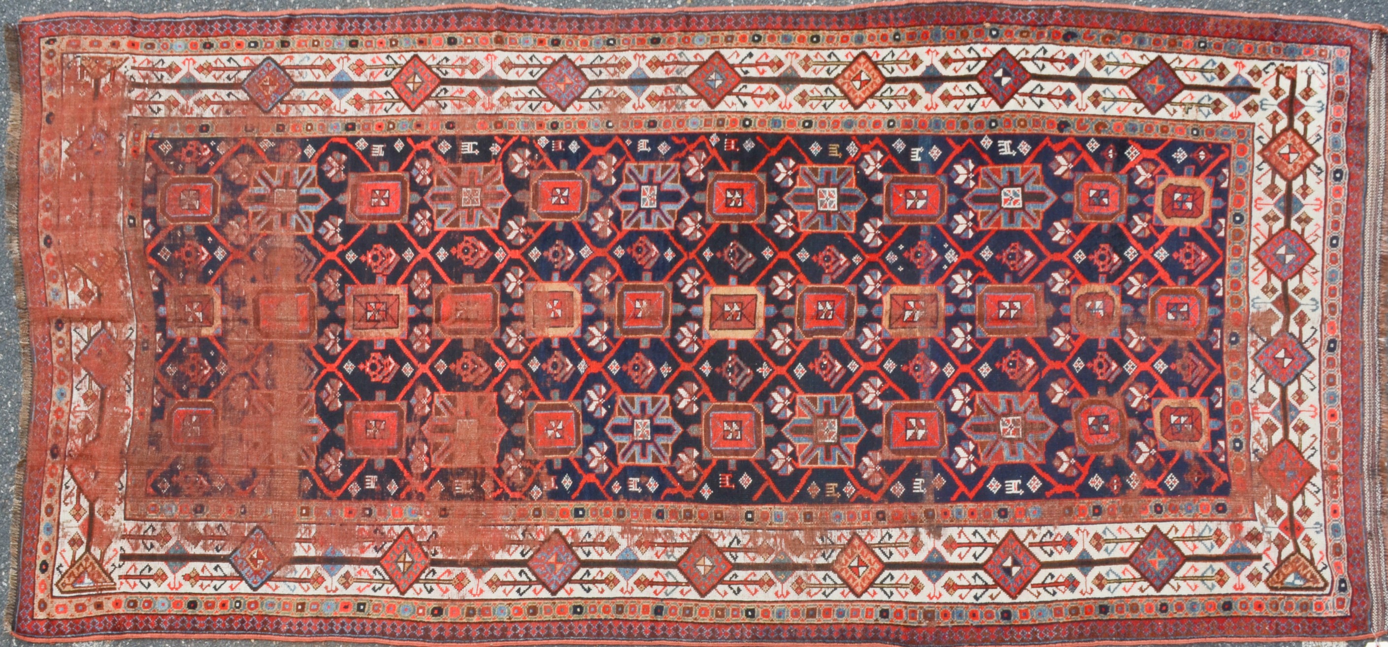 49 X 103 Antique Shiraz Rug, circa