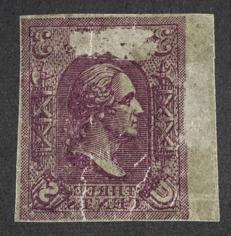 STAMP: US 3C ESSAY MIRROR IMAGENo cert.