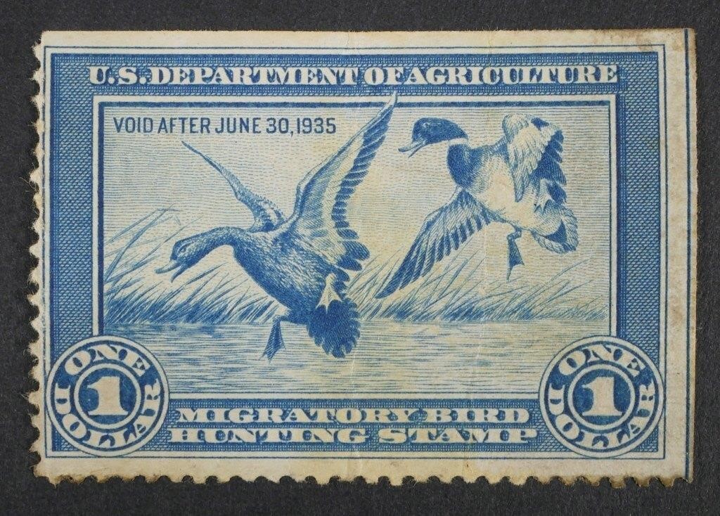 STAMP: 1934 US DUCK STAMP, SC# RW12018