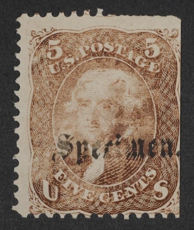 STAMP: 1867-8 US 5C SPECIMEN, SC# 95SFrom