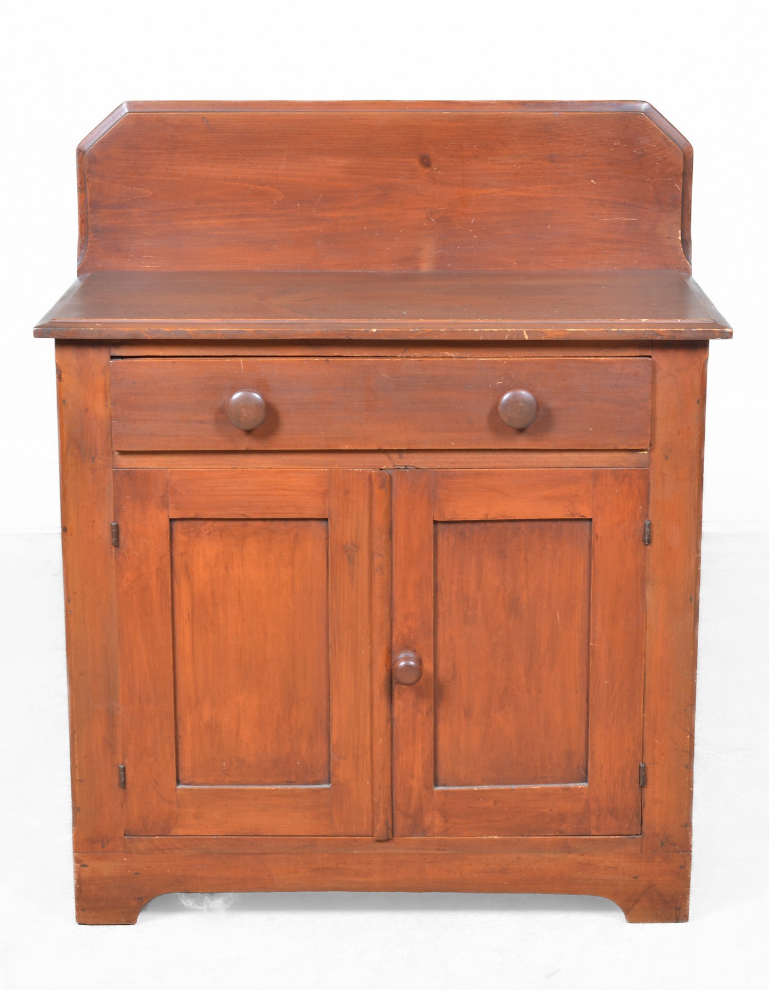 Pine washstand, single drawer over