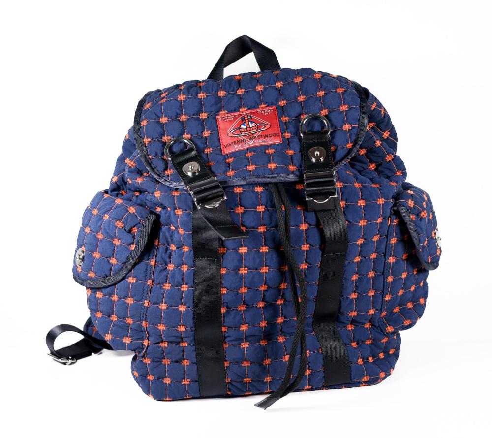 VIVIENNE WESTWOOD NAVY CHECK BACKPACKVintage 3b5a9a