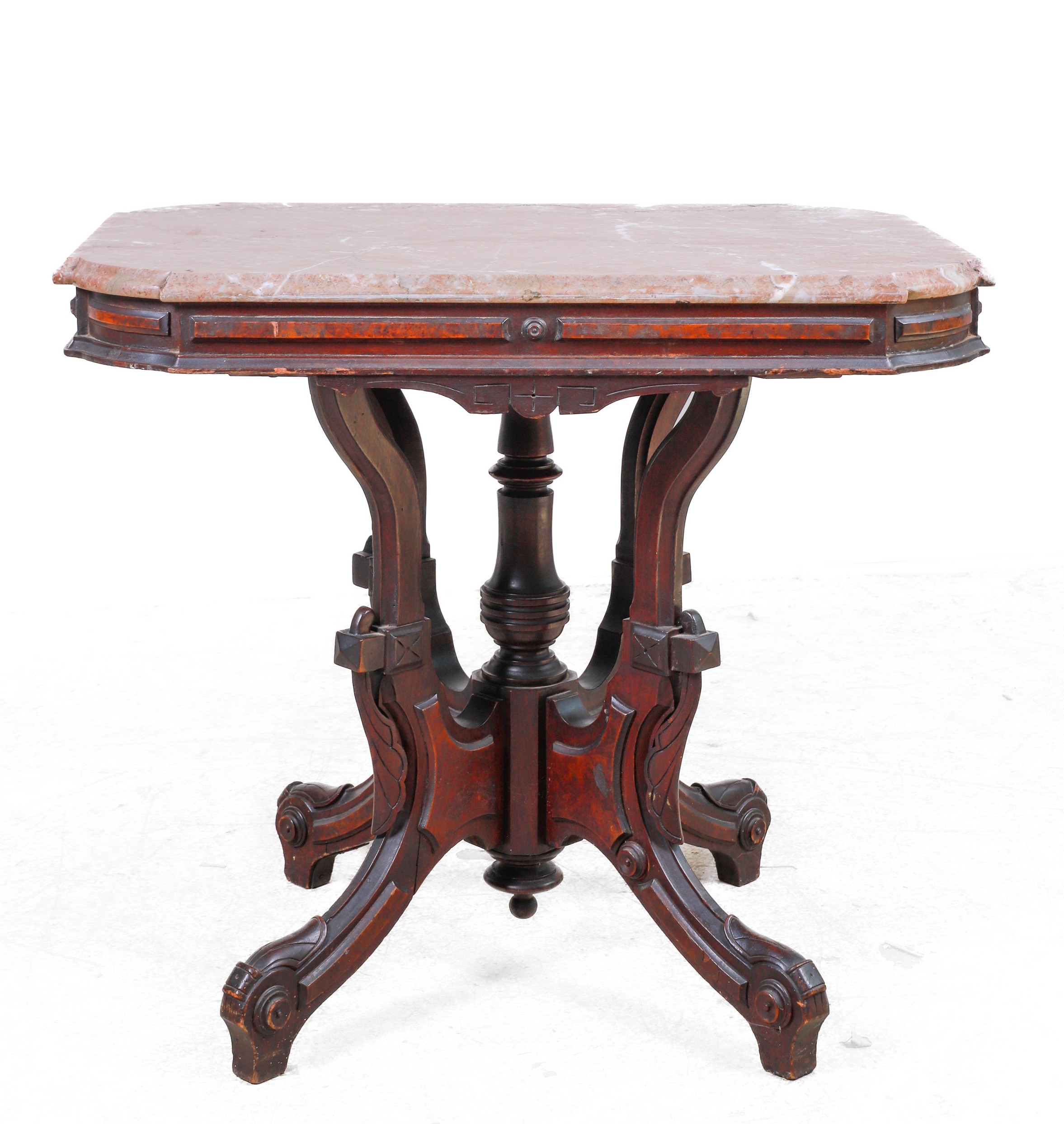 Victorian walnut carved marbletop 3b5ab8