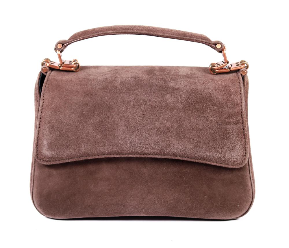 BALLY BROWN SUEDE HANDBAGBally