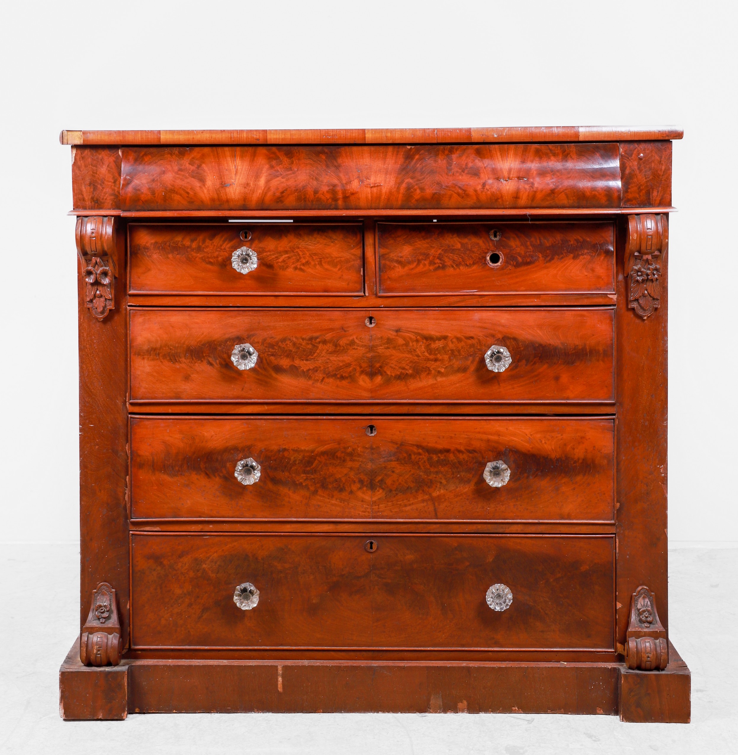Empire style mahogany chest of 3b5ad4