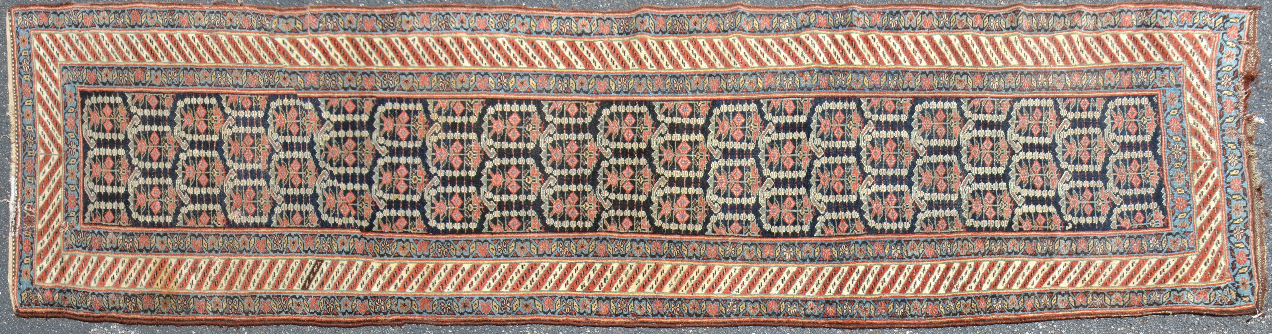 3'6" X 13'4" Antique Persian Shiraz