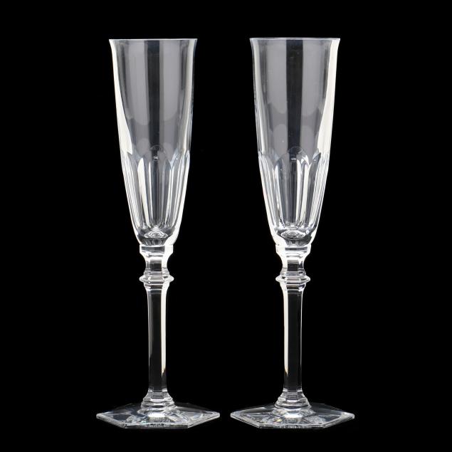 A PAIR OF BACCARAT TOASTING FLUTES