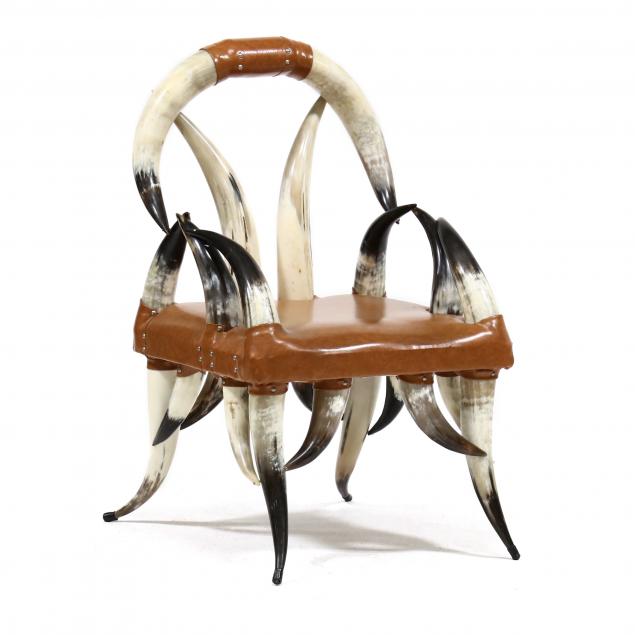 TEXAS STYLE STEER HORN CHAIR Late